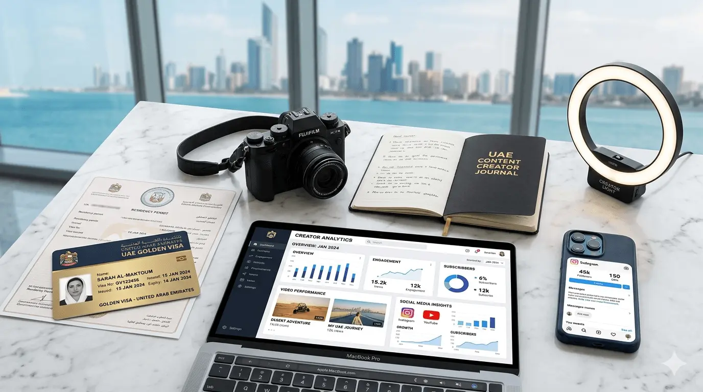 UAE Golden Visa 2026 for Content Creators and Freelancers: Complete Guide